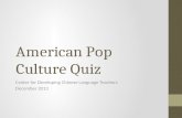 American pop culture quiz