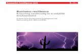 Business resilience: Ensuring continuity in a volatile environment