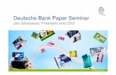 SCA presentation at the Deutsche Bank Paper Seminar 2010