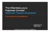 QantasLuxury Pyjamas Contest: Illustrated Tweets