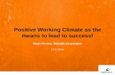 Positive Working Climate as Means to Lead Success