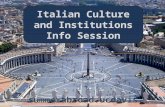 Info Session: Summer Abroad "Italian Culture and Institutions"