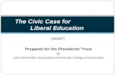 The Civic Case for Liberal Education