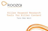 Killer Keyword Research Tools for Killer Content