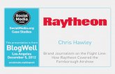 BlogWell Los Angeles Social Media Case Study: Raytheon, presented by Chris Hawley