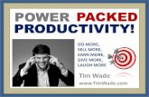 Power-Packed Productivity with Tim Wade