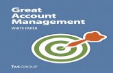 Sales White Paper: Great Account Management