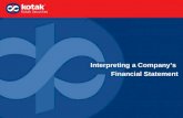 Interpreting the financial statments