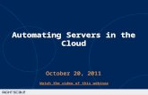 Automating Servers in the Cloud