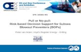 Pull or no pull - Risk based decision support for subsea blowout preventers