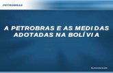 "A Petrobras e as medidas adotadas na Bolívia"