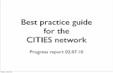 Best practice guide progress report 02.07