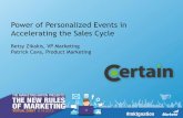 Power of Personalized Event Experiences in Accelerating the Sales Cycle