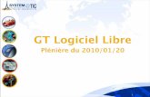 Pleniere GT Logiciel Libre - 20 jan 2010