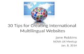 Tips for creating international multilingual websites