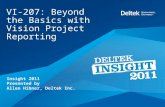 Deltek Insight 2011: Beyond the Basics with Vision Project Reporting