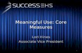 Meaningful Use: Core Measures