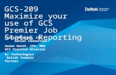 Deltek Insight 2011: Maximize your use of GCS Premier Job Status Reporting