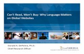 Can’t Read, Won’t Buy: Why Language Matters on Global Websites