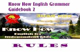 Know How English Grammar Guidebook2-Rules
