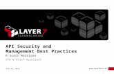 API Security and Management Best Practices