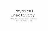 Physical Inactivity: Summary of the Evidence