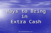 Ways to bring in extra cash