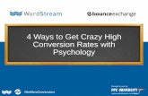 WordStream & BounceExchange: 4 Ways to Get Crazy High Conversion Rates With Psychology [Webinar]