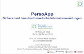 PersoApp - Sichere und benutzerfreundliche Internetanwendungen
