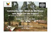 Annual Results and Impact Evaluation Workshop for RBF - Day Five - Community RBF - What do we know and what can we expect? - Cameroon