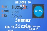 #SLCHUG / #SLCSEM Summer Sizzle Inbound Marketing Event