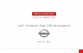 Nissan Leaf Facebook Page FAQ Development