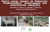 Dairy value chains in Pakistan: Stakeholders’ involvement and constraints analysis