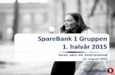 Presentasjon 2. kvartal 2015 - SpareBank  Gruppen