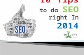 10 tips to do seo right in 2014
