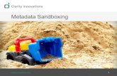 Metadata Sandboxing | Education Metadata Meetup