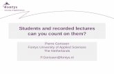 Students and recorded lectures can you count on them