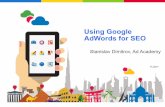Using Google AdWords for SEO