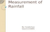 Measurement of precipitation (rainfall )