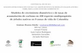 Modelos de crecimiento diamétrico y de tasas de acumulación de carbono en 200 especies multipropósito de árboles nativos en 9 zonas de vida de colombia