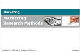 Marketing Reseach Methods