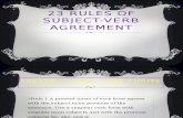 23 Rules of Subject-Verb Agreement