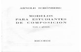 Modelos para estudiantes de composición - Arnold Schönberg