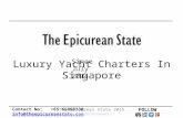 Feel The Experience Of Yacht Charter in Singapore - The Epicurean State