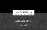 PALE - Lawyers and the Moneys or Properties of Clients