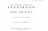 Telemann,G.- 6 Sonatas Para 2 Flautas, Ed.broekmans