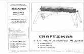 Craftsman Jointer Manual
