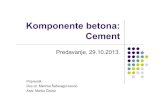 Komponente Betona (Cement)