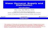 Water Demand and supply intro