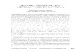 Blancura Cosmopolitismo y Representación en Guatemala. González Ponciano, J. R.